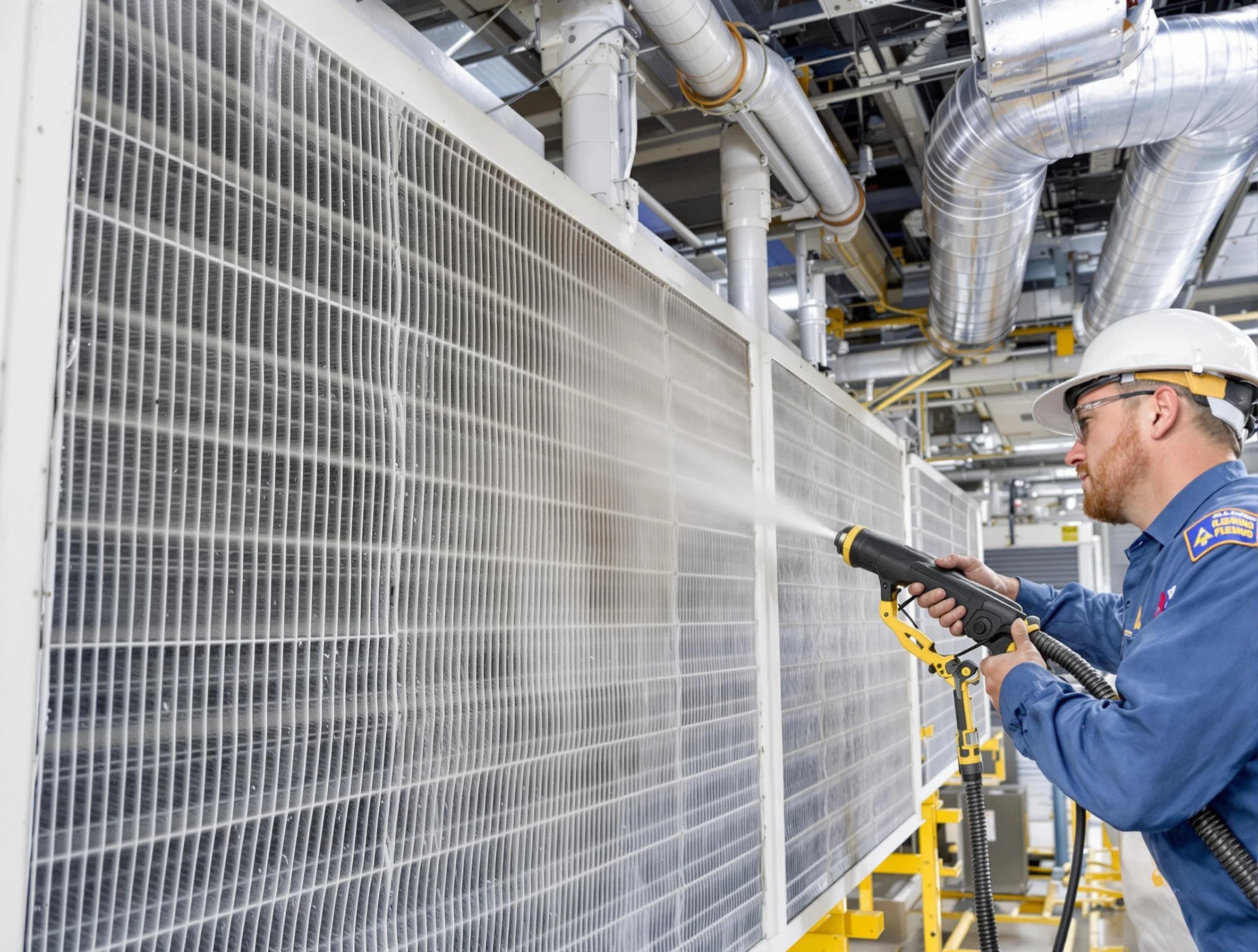 Professional commercial coil cleaning by Brandermill Air Duct Cleaning in Brandermill