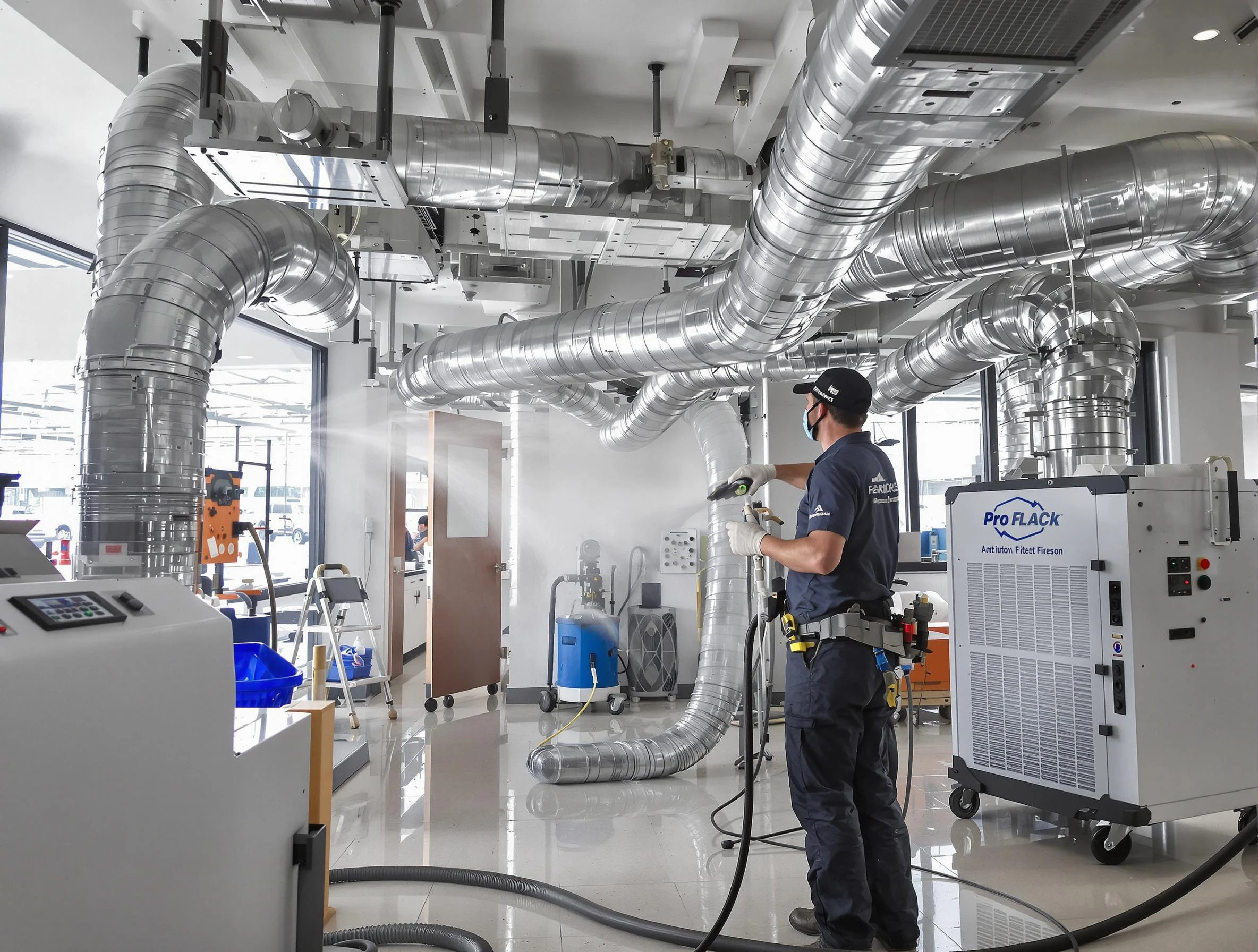 Negative Pressure Air Duct Cleaning in Brandermill